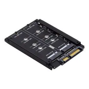 Dual NGFF B+M Key M.2 SSD Card JOBD Raid0 Span Bridge to 2.5inch SATA Combo HDD Disk Drive Enclosure Dual NGFF B+M Key M.2 SSD Card JOBD Raid0 Span Bridge to 2.5inch SATA Combo HDD Disk Drive Enclosure