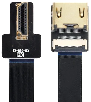 FPV Left Angled 90 Degree HDMI Male to Female FPC Flat Cable for HDTV Multicopter Aerial Photography 50CM FPV Left Angled 90 Degree HDMI Male to Female FPC Flat Cable for HDTV Multicopter Aerial Photography 50CM