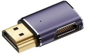 HDMI Male to HDMI 2.1 Female Flat Right Angled Horizontal 90 Degree UHD Extension Adapter Support 8K 60hz HDTV HDMI Male to HDMI 2.1 Female Flat Right Angled Horizontal 90 Degree UHD Extension Adapter Support 8K 60hz HDTV