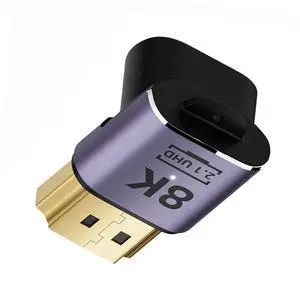 HDMI Male to HDMI 2.1 Female Up Angled Vertical 90 Degree UHD Extension Adapter Support 8K 60hz HDTV HDMI Male to HDMI 2.1 Female Up Angled Vertical 90 Degree UHD Extension Adapter Support 8K 60hz HDTV