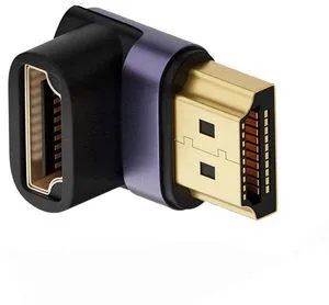HDMI Male to HDMI 2.1 Female Vertical Down Angled 90 Degree UHD Extension Adapter Support 8K 60hz HDTV HDMI Male to HDMI 2.1 Female Vertical Down Angled 90 Degree UHD Extension Adapter Support 8K 60hz HDTV