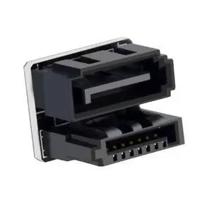 Single SATA 7Pin Female to 360 Degree Angled 7Pin Male Adapter for Desktops SSD HDD Mainboard Motherboard Single SATA 7Pin Female to 360 Degree Angled 7Pin Male Adapter for Desktops SSD HDD Mainboard Motherboard