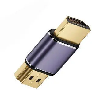 Gold HDMI Male to HDMI 2.1 Male UHD Extension Converter Adapter Support 8K 60hz HDTV Gold HDMI Male to HDMI 2.1 Male UHD Extension Converter Adapter Support 8K 60hz HDTV