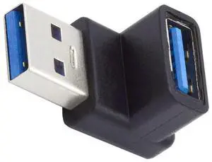 10Gbps USB3.0 Male to Female Extension Power Data Video Adapter 90 Degree Up Angled Type 10Gbps USB3.0 Male to Female Extension Power Data Video Adapter 90 Degree Up Angled Type