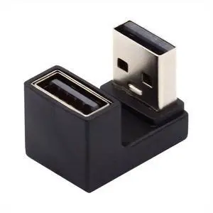 USB3.0 Extension Power Male to Female Data Video Adapter Support 10Gbps 360 Degree Up Opposite U Shape Back Angled USB3.0 Extension Power Male to Female Data Video Adapter Support 10Gbps 360 Degree Up Opposite U Shape Back Angled