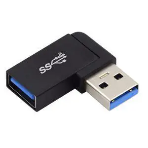USB3.0 Extension Power Data Video Male to Female Support 10Gbps 90 Degree Adapter Right Angled Type USB3.0 Extension Power Data Video Male to Female Support 10Gbps 90 Degree Adapter Right Angled Type
