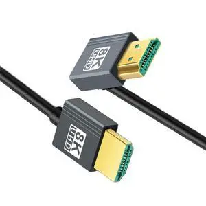 HDMI 2.1 Cable,HDMI Male to Male 90 Degree UP Angled 8K@60Hz 4K@120Hz 48Gbps Ultra High-Speed Flexibility Gold-Plated Cable 0.5M for TV, Monitor, Computer HDMI 2.1 Cable,HDMI Male to Male 90 Degree UP Angled 8K@60Hz 4K@120Hz 48Gbps Ultra High-Speed Flexibility Gold-Plated Cable 0.5M for TV, Monitor, Computer