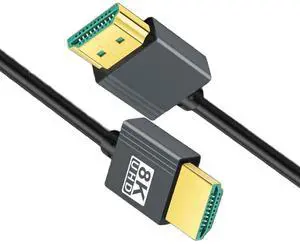 HDMI 2.1 Cable,HDMI Male to Male 8K@60Hz 4K@120Hz 48Gbps Ultra High-Speed Flexibility Gold-Plated Cable 0.5M for TV, Monitor, Computer HDMI 2.1 Cable,HDMI Male to Male 8K@60Hz 4K@120Hz 48Gbps Ultra High-Speed Flexibility Gold-Plated Cable 0.5M for TV, Monitor, Computer