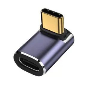 40Gbps Male to Female USB4 Type C 90 Degree Up Down Angled 100W Power Data 8K Video Adapter for Laptop Phone 40Gbps Male to Female USB4 Type C 90 Degree Up Down Angled 100W Power Data 8K Video Adapter for Laptop Phone