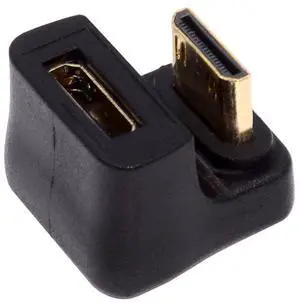 Mini HDMI 1.4 Down Opposite U 360 Degree Shape Back Angled Male to Mini Female Extension Adapter Converter Mini HDMI 1.4 Down Opposite U 360 Degree Shape Back Angled Male to Mini Female Extension Adapter Converter