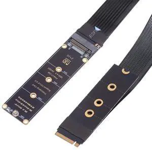 PCI-E 4.0 NVME PCI Express M-Key NGFF Male to Female Extension Cable for Mainboard SSD 2230/2242/2260/2280 30cm PCI-E 4.0 NVME PCI Express M-Key NGFF Male to Female Extension Cable for Mainboard SSD 2230/2242/2260/2280 30cm