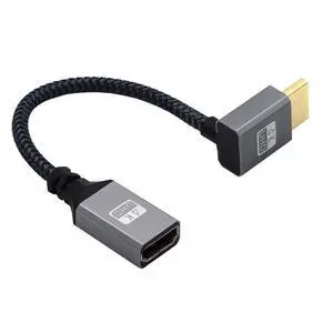 HDMI 1.4 Type A Extension Cable Male to A Female Support HDTV 4K 60hz 3D Down Angled 90 Degree HDMI 1.4 Type A Extension Cable Male to A Female Support HDTV 4K 60hz 3D Down Angled 90 Degree