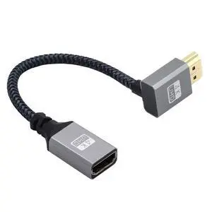HDMI 1.4 Type A Extension Cable Male to A Female 90 Degree Up Angled Support HDTV 4K 60hz 3D HDMI 1.4 Type A Extension Cable Male to A Female 90 Degree Up Angled Support HDTV 4K 60hz 3D