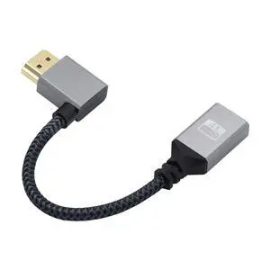 High Speed A Male HDMI 1.4 to A Female Extension Cable Right Angled Support HDTV 4K 60hz 3D High Speed A Male HDMI 1.4 to A Female Extension Cable Right Angled Support HDTV 4K 60hz 3D