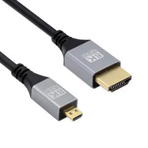 8K 4K Micro HDMI 2.1 Ultra Thin HDTV Hyper Super Flexible Slim Cord Type-A to Type-D Cable for Camera HDTV 100CM 8K 4K Micro HDMI 2.1 Ultra Thin HDTV Hyper Super Flexible Slim Cord Type-A to Type-D Cable for Camera HDTV 100CM