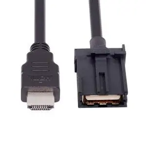 High Speed HDMI 1.4 Type E Male to Type A Male Video Audio Cable 1.5M Automotive Connection System Grade Connector High Speed HDMI 1.4 Type E Male to Type A Male Video Audio Cable 1.5M Automotive Connection System Grade Connector