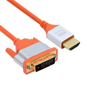 Ultra Soft High Flex 4K HDMI to DVI HDTV Cable Hyper Super Flexible Cord High Speed Type-A Male to 24+1 Male for Computer HDTV 50cm Ultra Soft High Flex 4K HDMI to DVI HDTV Cable Hyper Super Flexible Cord High Speed Type-A Male to 24+1 Male for Computer HDTV 50cm