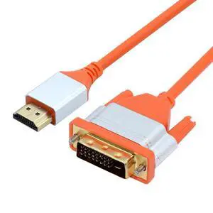 Ultra Soft High Flex 4K HDMI to DVI HDTV Cable Hyper Super Flexible Cord High Speed Type-A Male to 24+1 Male for Computer HDTV 100cm Ultra Soft High Flex 4K HDMI to DVI HDTV Cable Hyper Super Flexible Cord High Speed Type-A Male to 24+1 Male for Computer HDTV 100cm