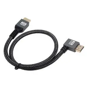 UHD HDMI 2.2 16K 8K Type-A Male to HDMI Male HDTV Left Angled Cable for HDTV Desktop Laptop Monitor 100cm UHD HDMI 2.2 16K 8K Type-A Male to HDMI Male HDTV Left Angled Cable for HDTV Desktop Laptop Monitor 100cm