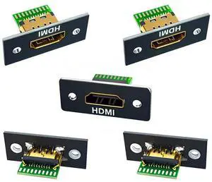 5pcs/Set DIY OEM HDMI 8K Solder Type Type-A Female Socket Connector Receptacle with Panel Mount 5pcs/Set DIY OEM HDMI 8K Solder Type Type-A Female Socket Connector Receptacle with Panel Mount