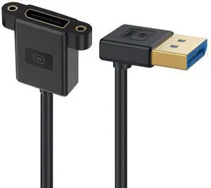 DisplayPort 1.4 8K 60hz 4K 144hz Ultrafine DP Male to Female Down Angled Extension Cable for Desktop Laptop Monitor Graphics Card 30cm DisplayPort 1.4 8K 60hz 4K 144hz Ultrafine DP Male to Female Down Angled Extension Cable for Desktop Laptop Monitor Graphics Card 30cm