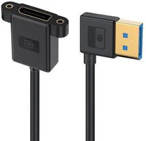 DisplayPort 1.4 8K 60hz 4K 144hz Ultrafine DP Male to Female Left Angled Extension Cable for Desktop Laptop Monitor Graphics Card 30cm DisplayPort 1.4 8K 60hz 4K 144hz Ultrafine DP Male to Female Left Angled Extension Cable for Desktop Laptop Monitor Graphics Card 30cm