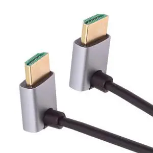 Cable HDMI 2.1 Ultra Thin HDTV Cable 8K 4K Hyper Super Flexible Slim Cord Up Angled to Up Angled 90 Degree Type-A for Computer HDTV (50cm) Cable HDMI 2.1 Ultra Thin HDTV Cable 8K 4K Hyper Super Flexible Slim Cord Up Angled to Up Angled 90 Degree Type-A for Computer HDTV (50cm)