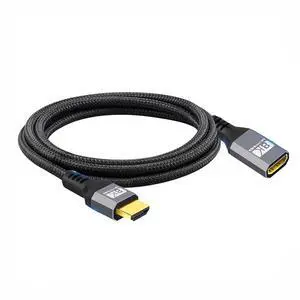 HDMI 2.1 Male to Female Extension Cable 8K 60hz/4K 120hz 48Gbs with Audio 3D HDMI-Ultra-HD Compatibility 30cm HDMI 2.1 Male to Female Extension Cable 8K 60hz/4K 120hz 48Gbs with Audio 3D HDMI-Ultra-HD Compatibility 30cm