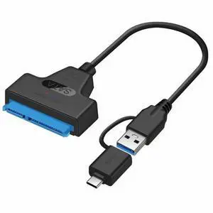 Type C USB 3.0 Male to SATA 22 Pin 2.5" Hard Disk Driver SSD Adapter Cable for Laptop Type C USB 3.0 Male to SATA 22 Pin 2.5" Hard Disk Driver SSD Adapter Cable for Laptop