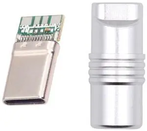 5Gbps USB3.1 Type-C Male Customization Plug Connector with Aluminum Alloy Shell Silver for 4.0MM~6.0MM Cable 5Gbps USB3.1 Type-C Male Customization Plug Connector with Aluminum Alloy Shell Silver for 4.0MM~6.0MM Cable