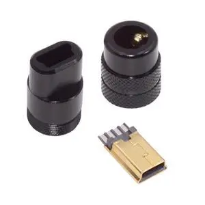 5Pin Mini USB2.0 Male Plug Solder Type Connector with Aluminum Alloy Shell Black Customization for 4.0mm~6.0mm Cable 5Pin Mini USB2.0 Male Plug Solder Type Connector with Aluminum Alloy Shell Black Customization for 4.0mm~6.0mm Cable