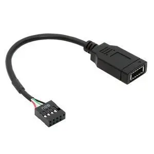 USB 2.0 9Pin 10Pin Mainboard Header Male to Single USB 3.1 Front Panel Socket Key-A Type-E Extension Cable 0.15M USB 2.0 9Pin 10Pin Mainboard Header Male to Single USB 3.1 Front Panel Socket Key-A Type-E Extension Cable 0.15M