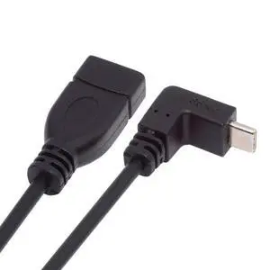 10Gbps USB-C USB 3.1 Type-C Male to USB 3.0-A Female OTG Data Power Up Down 90 Degree Angled Cable 20cm 10Gbps USB-C USB 3.1 Type-C Male to USB 3.0-A Female OTG Data Power Up Down 90 Degree Angled Cable 20cm