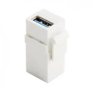 USB 3.0 A Female to A Female Extension Keystone Jack Coupler Adapter for Wall Plate Panel USB Cable USB 3.0 A Female to A Female Extension Keystone Jack Coupler Adapter for Wall Plate Panel USB Cable
