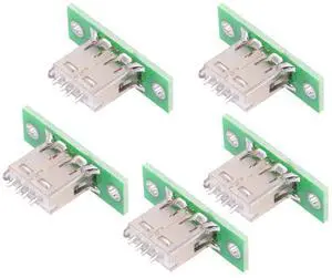 5pcs/Set Reversible DIY OEM USB Type-A Female Plug Connector with Panel Mount Solder Type 5pcs/Set Reversible DIY OEM USB Type-A Female Plug Connector with Panel Mount Solder Type