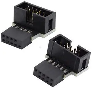 1set USB 2.0 10Pin 9Pin Header Extension Male to Female Down & Up 90 Degree Angled Adapter for Motherboard 1set USB 2.0 10Pin 9Pin Header Extension Male to Female Down & Up 90 Degree Angled Adapter for Motherboard
