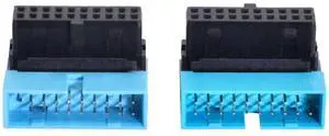 1set USB 3.0 20Pin Header Extension Down & Up 90 Degree Angled Male to Female Adapter for Motherboard 1set USB 3.0 20Pin Header Extension Down & Up 90 Degree Angled Male to Female Adapter for Motherboard