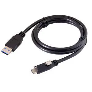 USB 3.1 Type-C Locking Connector to Standard USB3.0 Data Cable 1.2m with Panel Mount Screw USB 3.1 Type-C Locking Connector to Standard USB3.0 Data Cable 1.2m with Panel Mount Screw