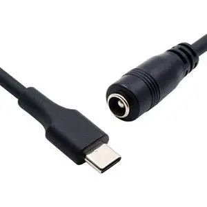 USB 3.1 Type C USB-C to DC 5.5 2.5mm Power Jack Extension Charge Cable for Air Pro 10cm USB 3.1 Type C USB-C to DC 5.5 2.5mm Power Jack Extension Charge Cable for Air Pro 10cm