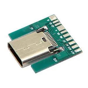 DIY 24pin USB 3.1 Type C Female Socket Connector SMT Type with PC Board DIY 24pin USB 3.1 Type C Female Socket Connector SMT Type with PC Board