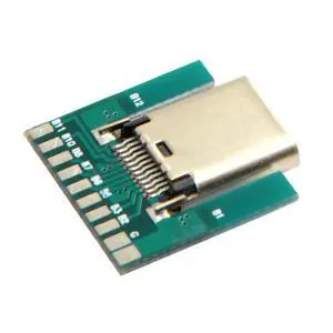 DIY 24pin USB 3.1 Type C Male & Female Plug & Socket Connector SMT Type with PC Board 1 Set DIY 24pin USB 3.1 Type C Male & Female Plug & Socket Connector SMT Type with PC Board 1 Set