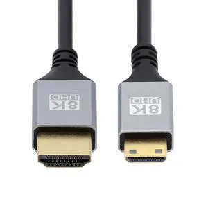 8K 4K Mini HDMI 2.1 Ultra Thin HDTV Hyper Super Flexible Slim Cord Type-A to Type-C Cable for Camera HDTV 50CM 8K 4K Mini HDMI 2.1 Ultra Thin HDTV Hyper Super Flexible Slim Cord Type-A to Type-C Cable for Camera HDTV 50CM