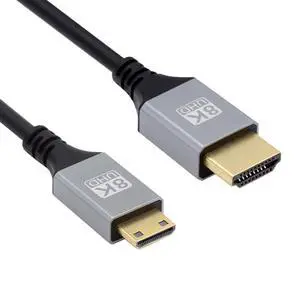 8K 4K Mini HDMI 2.1 Ultra Thin HDTV Hyper Super Flexible Slim Cord Type-A to Type-C Cable for Camera HDTV 200CM 8K 4K Mini HDMI 2.1 Ultra Thin HDTV Hyper Super Flexible Slim Cord Type-A to Type-C Cable for Camera HDTV 200CM