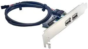 Dual USB2.0 Female Internal Mount Panel to 9pin Baffle Motherboard Cable with Extral SATA Power and 12cm Bracket Dual USB2.0 Female Internal Mount Panel to 9pin Baffle Motherboard Cable with Extral SATA Power and 12cm Bracket