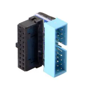 USB 3.0 20pin Male to Female Extension Adapter Up Down Angled 90 Degree for Motherboard Mainboard (UP Angled) USB 3.0 20pin Male to Female Extension Adapter Up Down Angled 90 Degree for Motherboard Mainboard (UP Angled)
