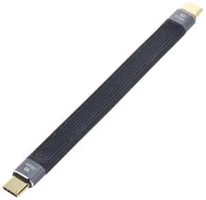 Type-C USB-C Male to Male USB 3.1 10Gbps Flat Slim FPC Data Cable for Laptop & Phone 13cm Type-C USB-C Male to Male USB 3.1 10Gbps Flat Slim FPC Data Cable for Laptop & Phone 13cm