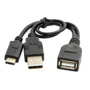 USB-C Type-C USB 3.1 to USB 2.0 Female OTG Data Cable with Power for Cell Phone Pro USB-C Type-C USB 3.1 to USB 2.0 Female OTG Data Cable with Power for Cell Phone Pro