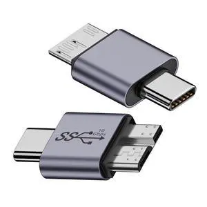 10Gbps USB-C Type C Female to USB 3.0 Micro Male Data Power Adapter for Laptop SSD Disk 10Gbps USB-C Type C Female to USB 3.0 Micro Male Data Power Adapter for Laptop SSD Disk