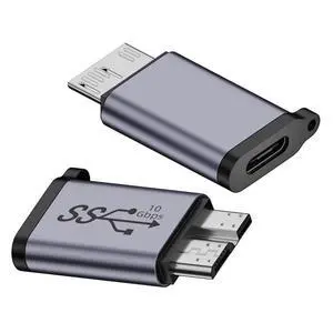 10Gbps USB3.0 Type C Female to USB 3.0 Micro Male Data Power Adapter for Laptop SSD Disk 10Gbps USB3.0 Type C Female to USB 3.0 Micro Male Data Power Adapter for Laptop SSD Disk