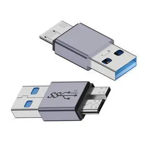 10Gbps USB-A Male to USB 3.0 Micro Male Data Power Adapter for Laptop SSD Disk 10Gbps USB-A Male to USB 3.0 Micro Male Data Power Adapter for Laptop SSD Disk